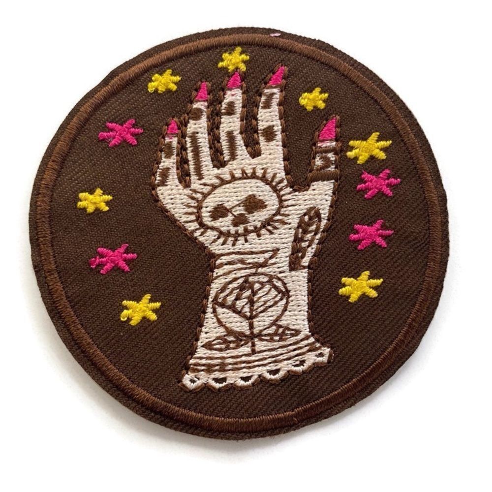 Henna Hand Embroidered Patch